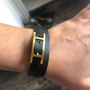 Hermès Leather Happi 550 Bracelet